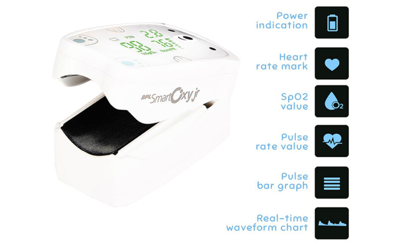 BPL Medical Technologies Smart Oxy Junior Fingertip Pulse Oximeter for Children - Image 3